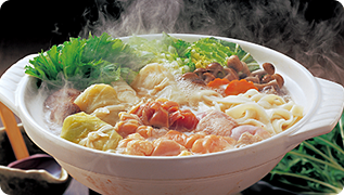 Hot pot dishes (sukiyaki, shabu-shabu, oden, motsunabe, etc.)